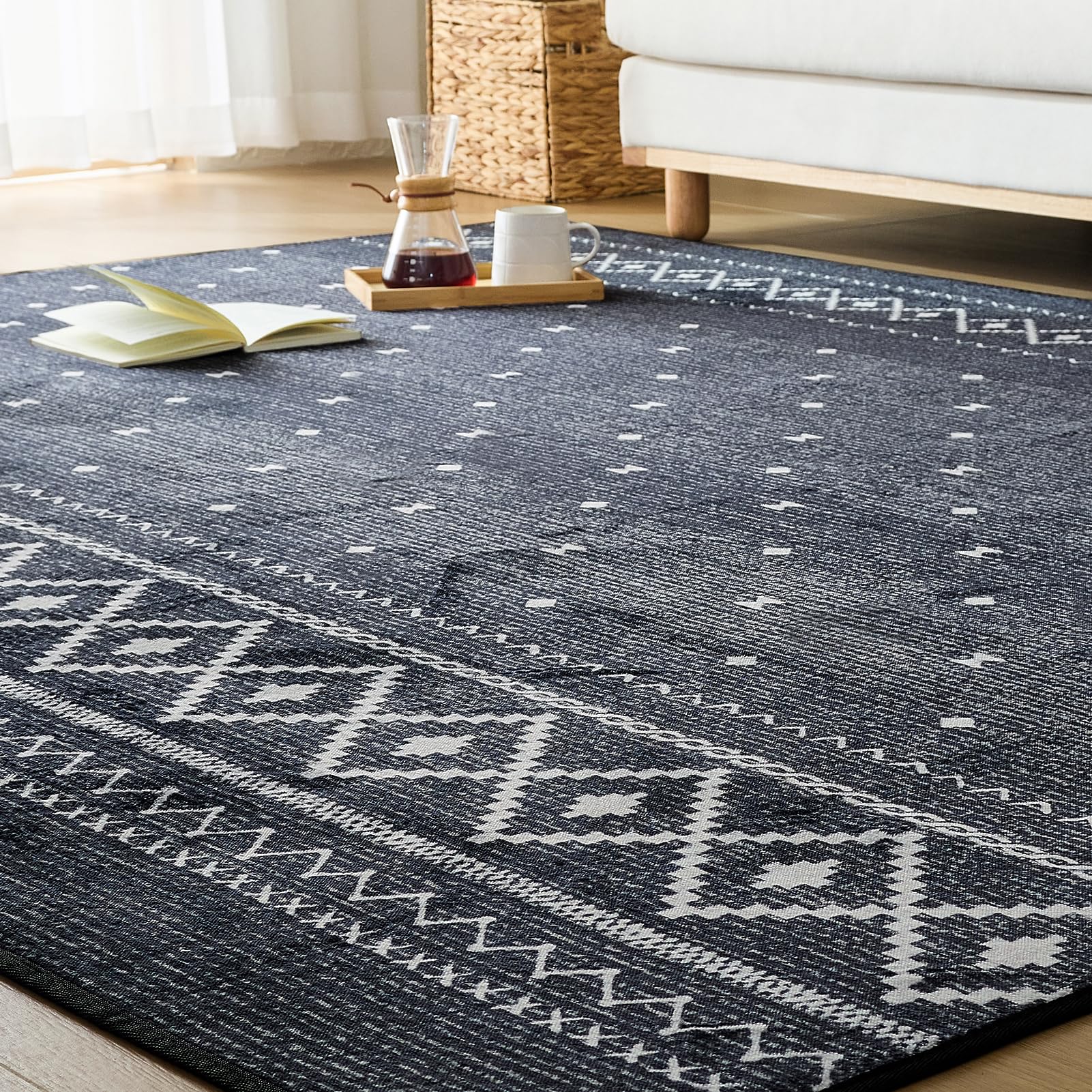 Amazon.co.jp: VK Living カーペット ラグ ラグマット 絨毯 185×185cm
